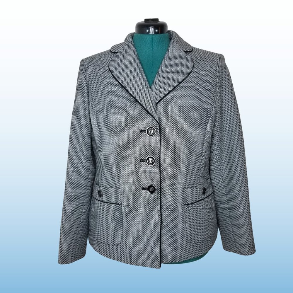 Vintage Grey Evan-Picone Suit Blazer, Size 14P